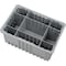 Quantum Storage Systems Divider Box, Polypropylene, Gray, 8 in H, 16-1/2 in L DG92080GY - alternate 1